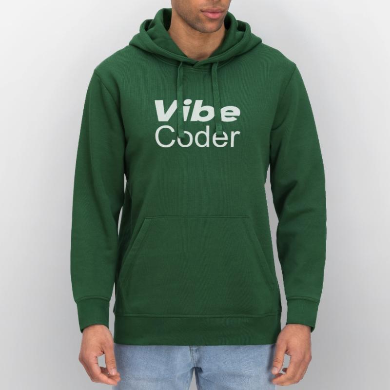 Techno-utopia: Vibe Coder Stanley/Stella DRUMMER Unisex Organic Hoodie