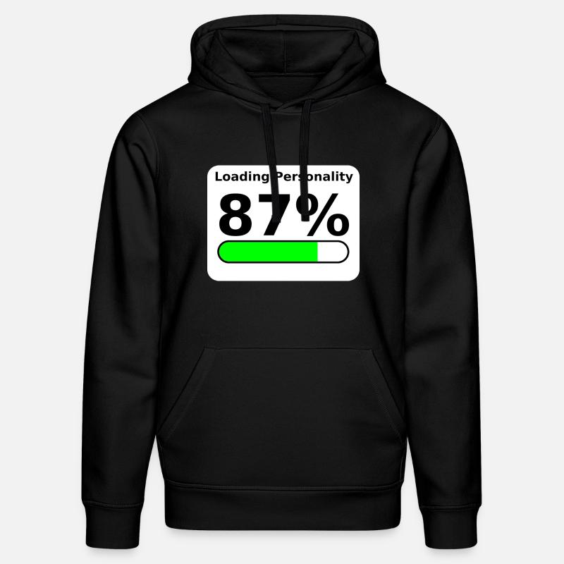 Loading Personality 87% – Nerdy Statement Tee - Stanley/Stella Unisex Bio-Hoodie DRUMMER  - Schwarz
