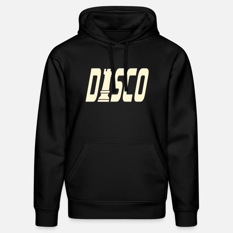 TOUR D’ÉCHECS DISCO - Sweat à capuche bio DRUMMER Stanley/Stella Unisexe - noir