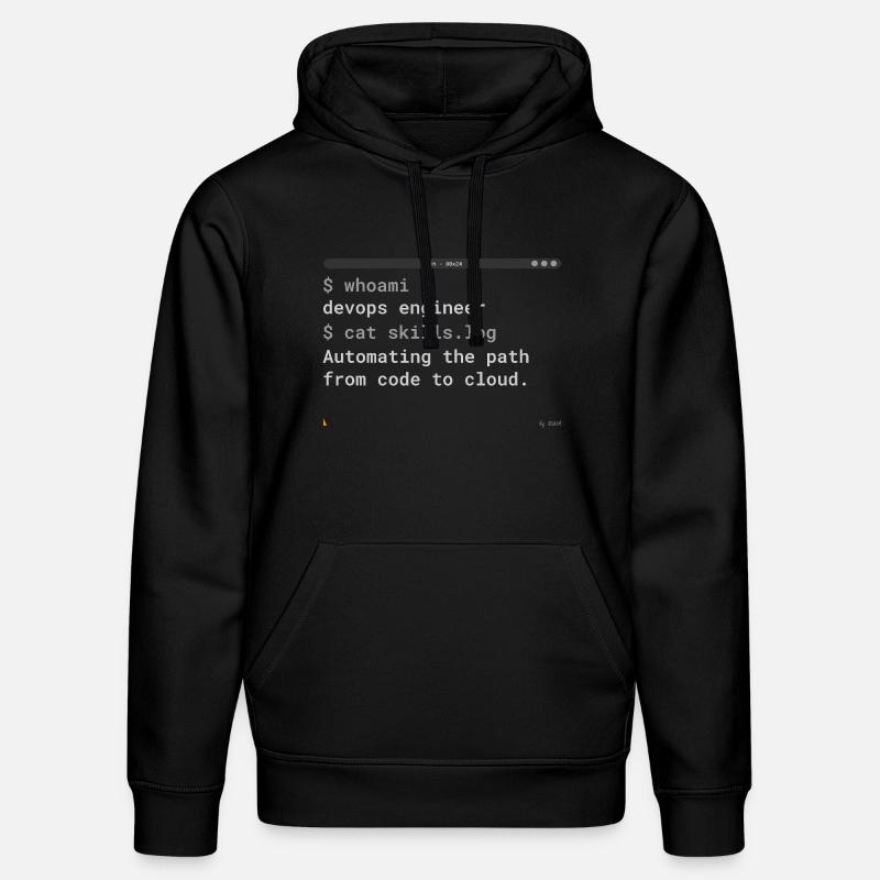 DevOps Engineer Terminal - IT Design - Stanley/Stella Unisex Bio-Hoodie DRUMMER  - Schwarz