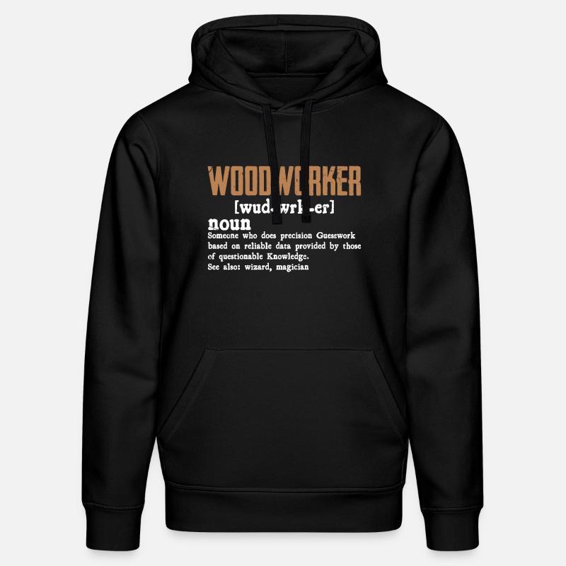 Holzarbeiter Definition Geschenk Handwerker - Stanley/Stella Unisex Bio-Hoodie DRUMMER  - Schwarz