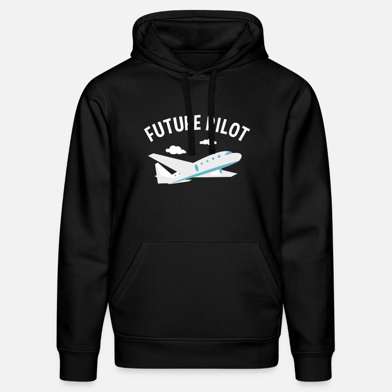 Futur Pilot Tee - Sweat à capuche bio DRUMMER Stanley/Stella Unisexe - noir