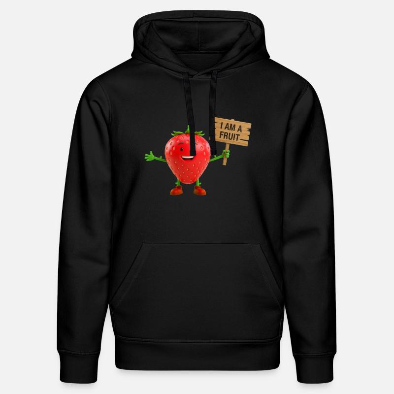 Fraise avec un panneau - Sweat à capuche bio DRUMMER Stanley/Stella Unisexe - noir
