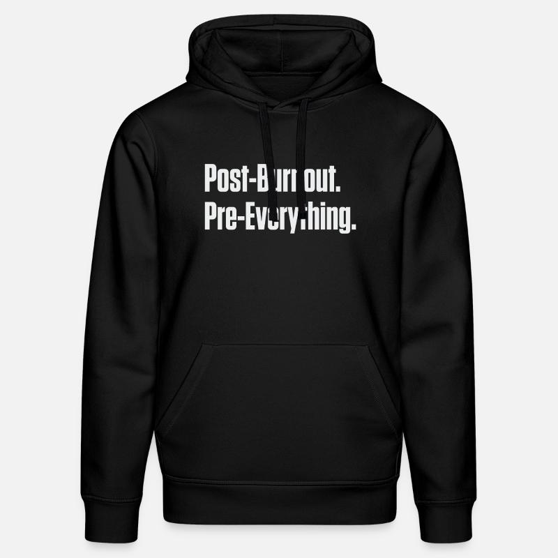 Post-Burnout, vor allem - Stanley/Stella Unisex Bio-Hoodie DRUMMER  - Schwarz
