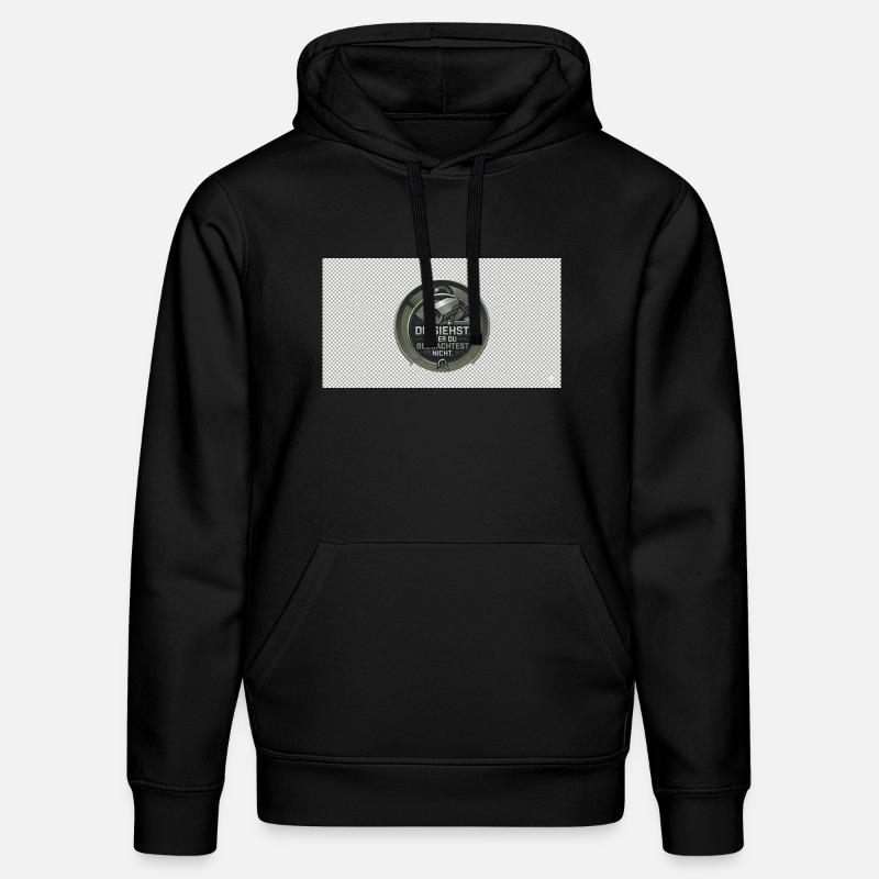 DU SIEHST - Stanley/Stella Unisex Bio-Hoodie DRUMMER - Schwarz