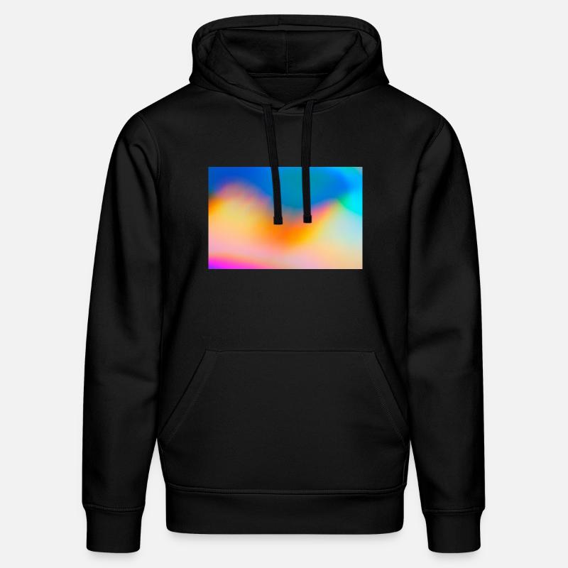 Farbwellen Gradientkulisse - Stanley/Stella Unisex Bio-Hoodie DRUMMER  - Schwarz