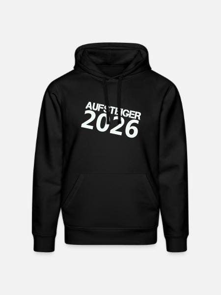 aufsteiger_2026- - Stanley/Stella Unisex Bio-Hoodie DRUMMER - Schwarz