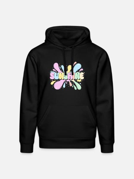 Sunshine Splash - Stanley/Stella DRUMMER Unisex Organic Hoodie - black
