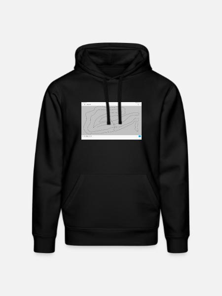 Fließende Konturen Linienkunst - Stanley/Stella Unisex Bio-Hoodie DRUMMER  - Schwarz