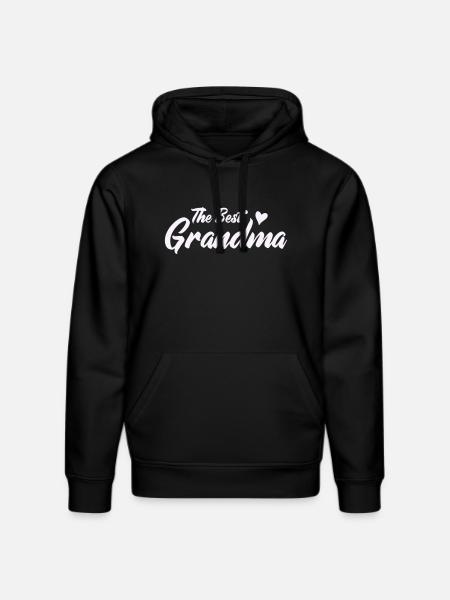 Beste Oma Herzdesign - Stanley/Stella Unisex Bio-Hoodie DRUMMER  - Schwarz
