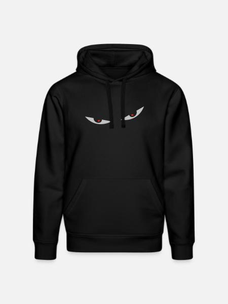comic eyes smiley augen - Stanley/Stella DRUMMER Unisex Organic Hoodie - black