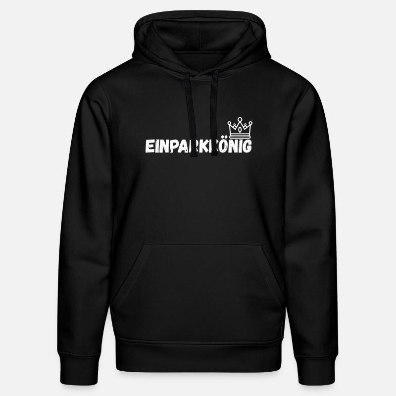 Einparkkonig_schwarz - Stanley/Stella DRUMMER Unisex Organic Hoodie - black