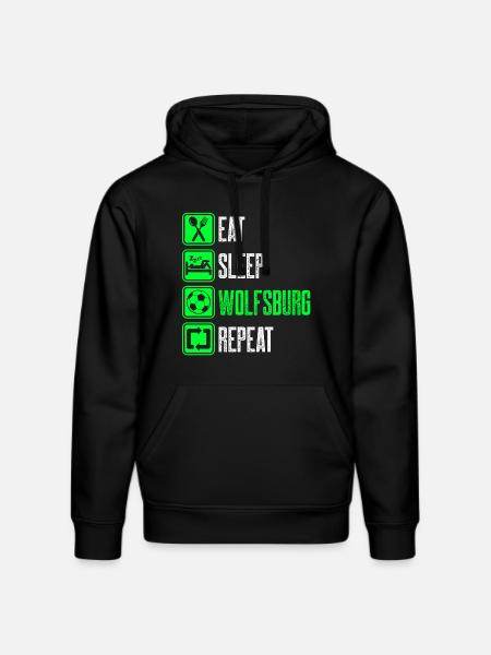 Repeat Wolfsburg - Stanley/Stella DRUMMER Unisex Organic Hoodie - black