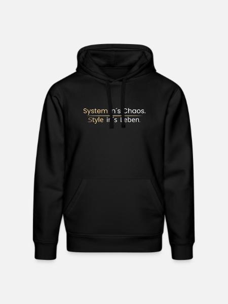 Systemins Chaos. Style into life - Stanley/Stella DRUMMER Unisex Organic Hoodie - black