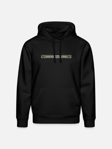AMIRA Farbstripes Sternenband - Stanley/Stella Unisex Bio-Hoodie DRUMMER  - Schwarz