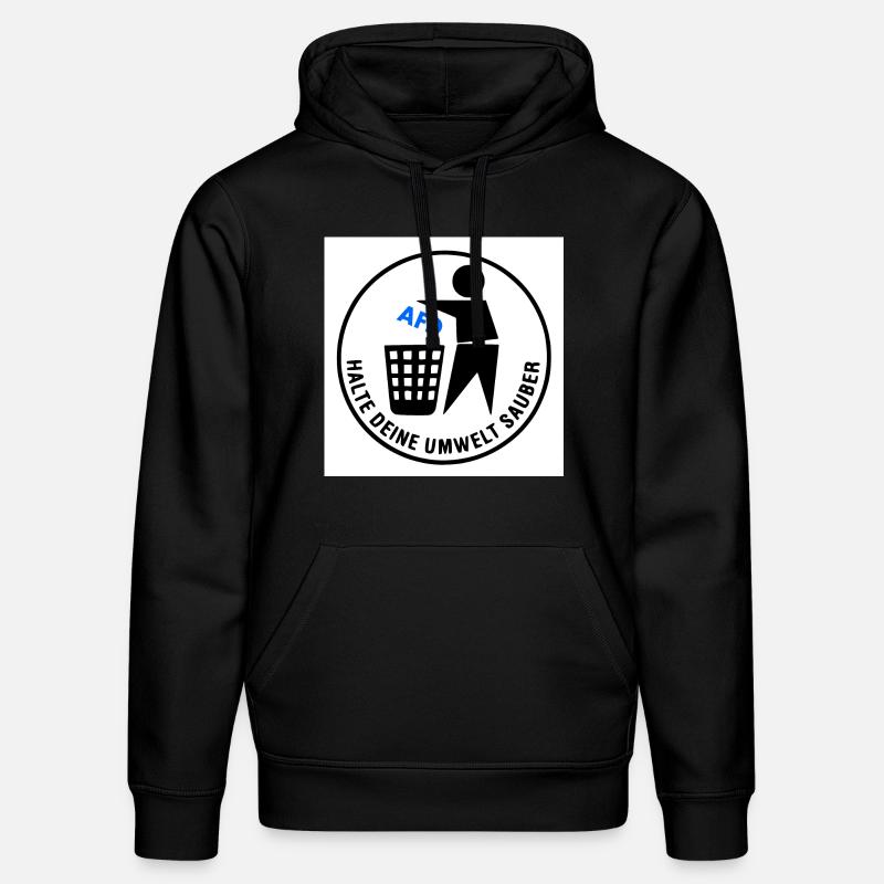 Keep your environment clean - Stanley/Stella DRUMMER Unisex Organic Hoodie - black