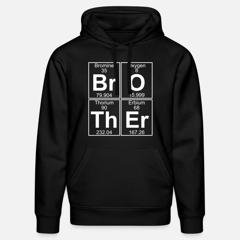 Br-O-Th-Heu (frère) - complet - Sweat à capuche bio DRUMMER Stanley/Stella Unisexe - noir