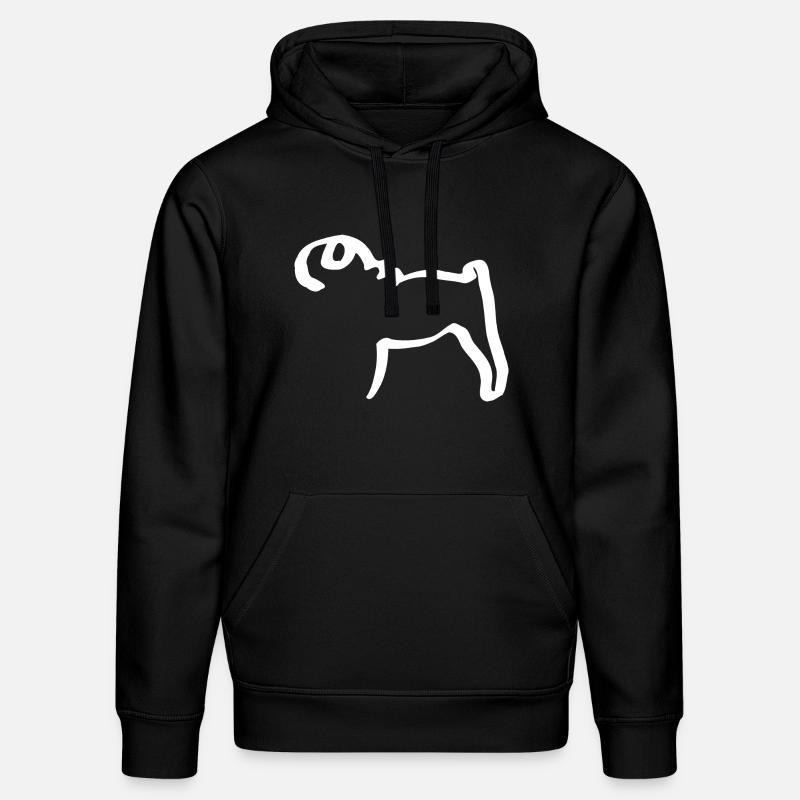 Linienmops - Stanley/Stella Unisex Bio-Hoodie DRUMMER  - Schwarz