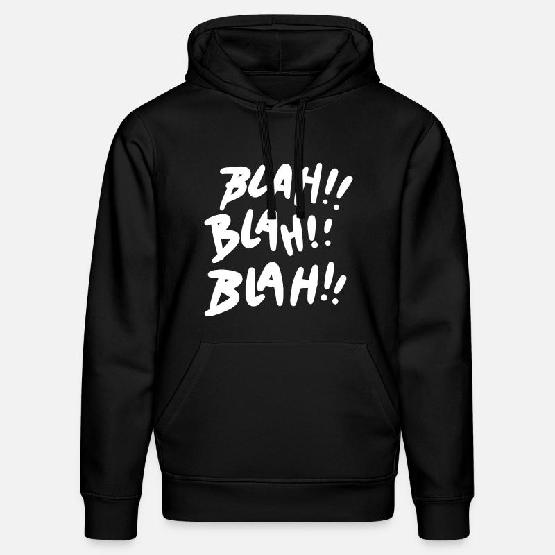 Bla Bla Bla Blanc - Sweat à capuche bio DRUMMER Stanley/Stella Unisexe - noir