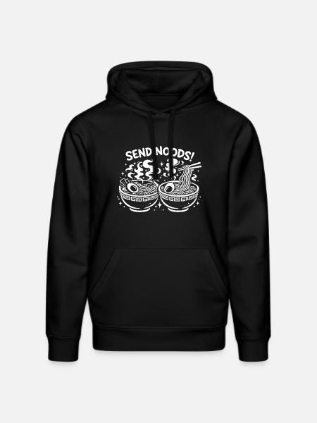 Send Noods – Ramen Edition - Stanley/Stella DRUMMER Unisex Organic Hoodie - black