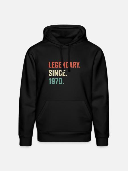 legendary since 1970 - Stanley/Stella DRUMMER Unisex Organic Hoodie - black