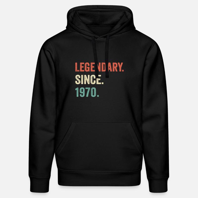 legendary since 1970 - Sweat à capuche bio DRUMMER Stanley/Stella Unisexe - noir