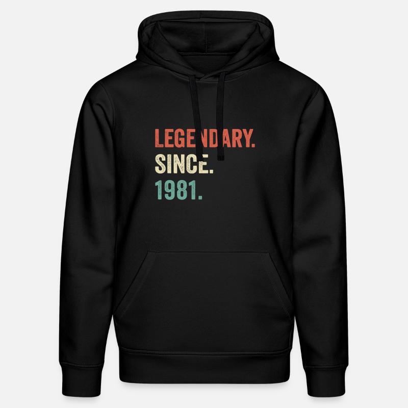 legendary since 1981 - Sweat à capuche bio DRUMMER Stanley/Stella Unisexe - noir