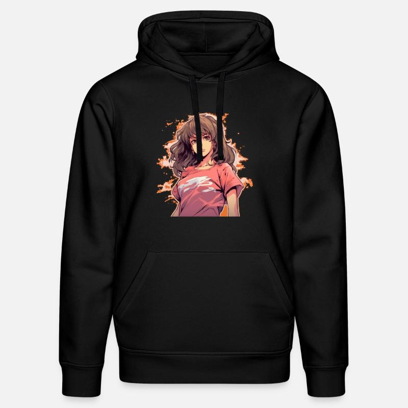 Fille d’anime - Sweat à capuche bio DRUMMER Stanley/Stella Unisexe - noir