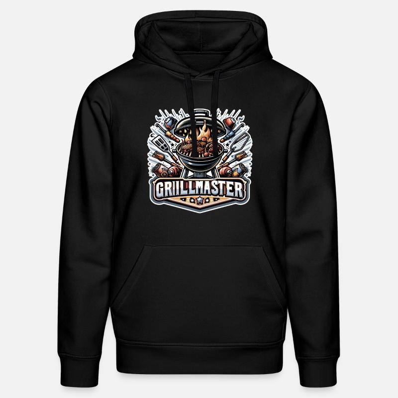 GrillMaster - Illustration de gril - Sweat à capuche bio DRUMMER Stanley/Stella Unisexe - noir