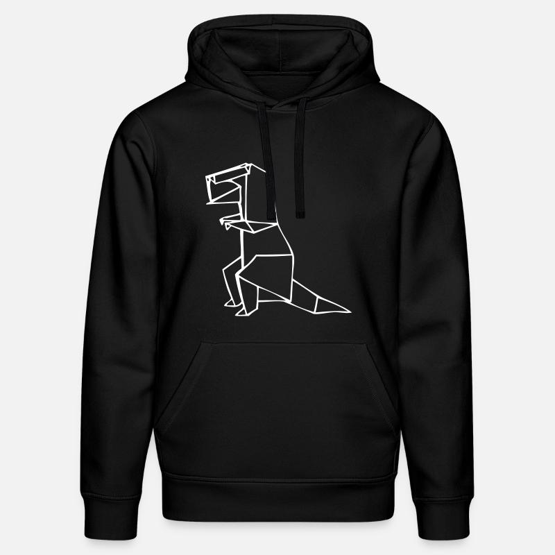 Dino Rex - T-Rex - Origami - Sweat à capuche bio DRUMMER Stanley/Stella Unisexe - noir