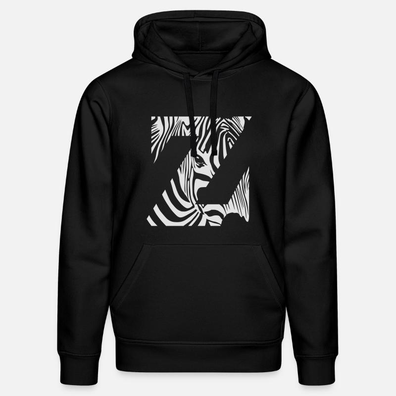 Zebra Mix Mono White - Sweat à capuche bio DRUMMER Stanley/Stella Unisexe - noir