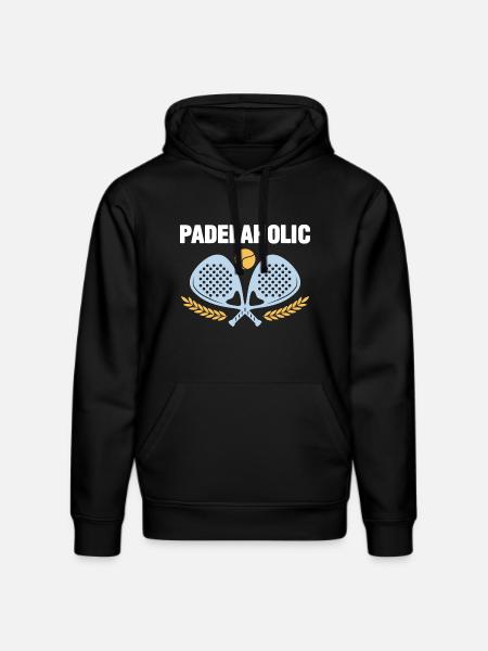 Padel Tennis Padelaholic - Stanley/Stella DRUMMER økologisk unisex-hoodie - sort