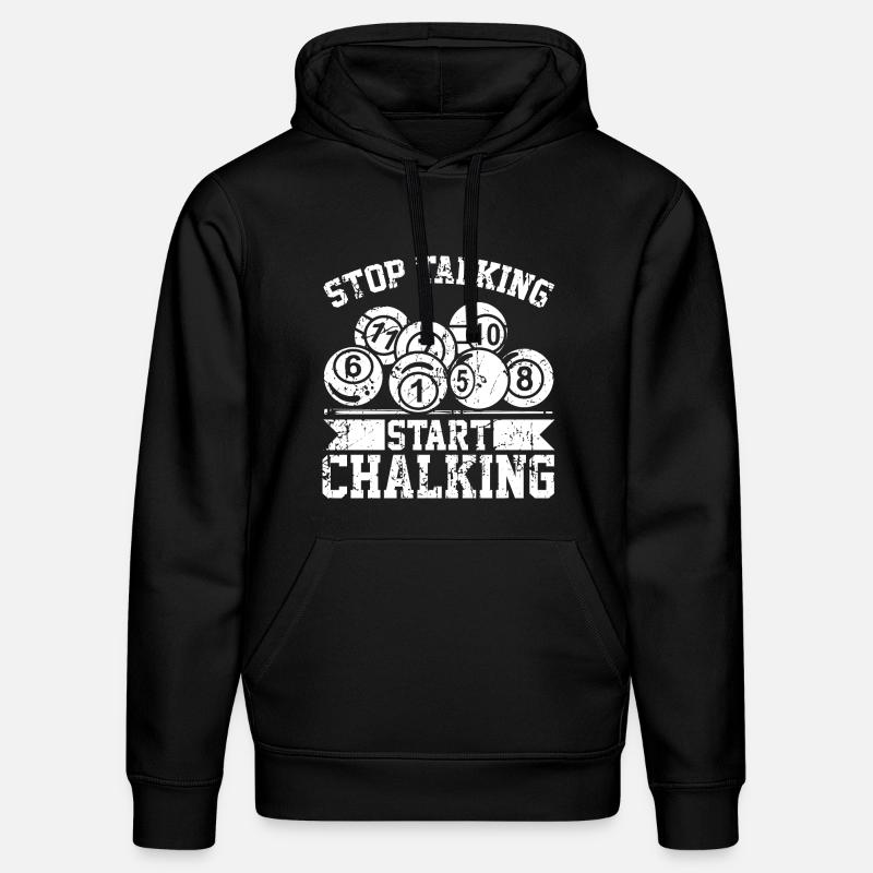 Stop Talking Start Chalking - Stanley/Stella Unisex Bio-Hoodie DRUMMER  - Schwarz