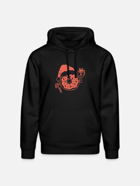Donut Weihnachten - Stanley/Stella Unisex Bio-Hoodie DRUMMER - Schwarz
