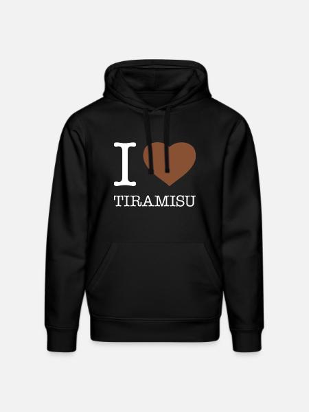 J’ADORE LE TIRAMISU - Sweat à capuche bio DRUMMER Stanley/Stella Unisexe - noir
