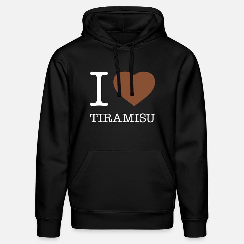 J’ADORE LE TIRAMISU - Sweat à capuche bio DRUMMER Stanley/Stella Unisexe - noir