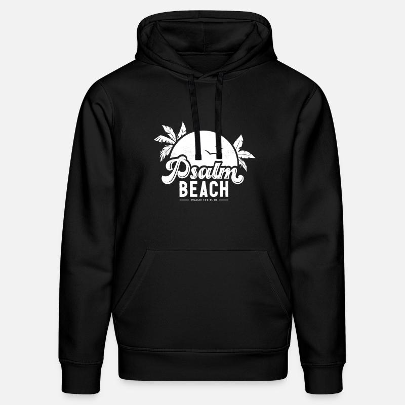 Psalmbeach (4) blanc - Sweat à capuche bio DRUMMER Stanley/Stella Unisexe - noir