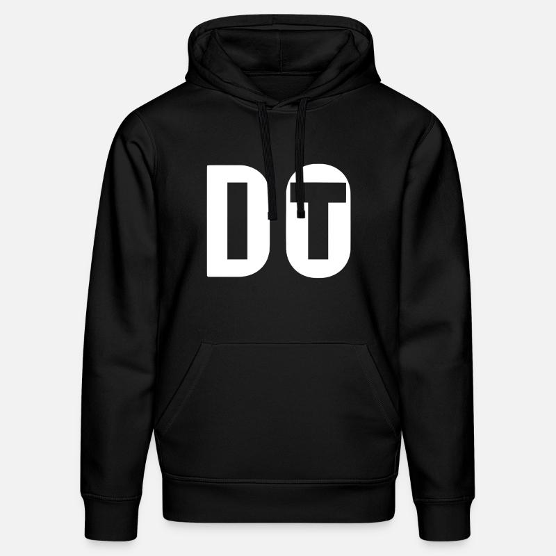 Fais-le, n'abandonne pas - Sweat à capuche bio DRUMMER Stanley/Stella Unisexe - noir