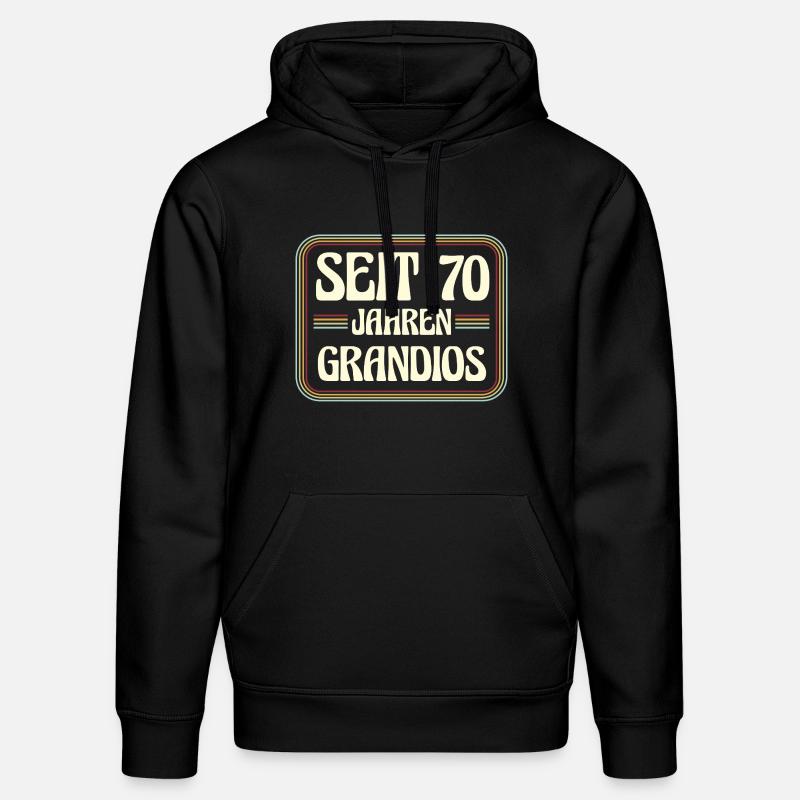 70 ans Anniversaire 70 - Sweat à capuche bio DRUMMER Stanley/Stella Unisexe - noir