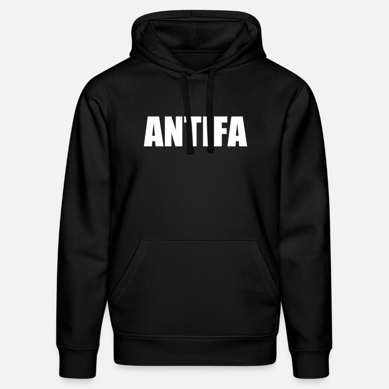 Antifa - Stanley/Stella Unisex Bio-Hoodie DRUMMER  - Schwarz