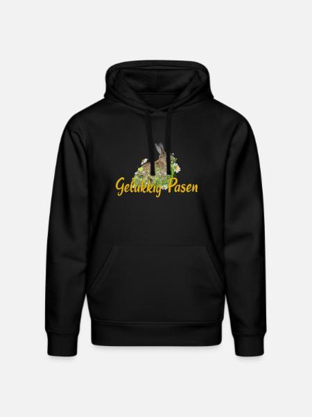 gelukkig pasen Frohe Ostern - Stanley/Stella Unisex Bio-Hoodie DRUMMER  - Schwarz