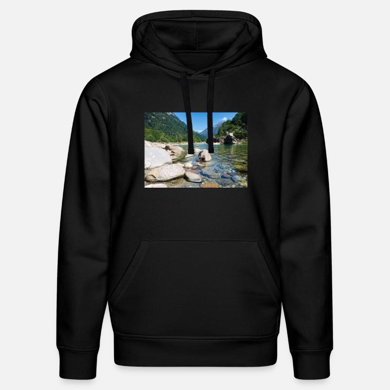 Flussbeet - Stanley/Stella Unisex Bio-Hoodie DRUMMER  - Schwarz