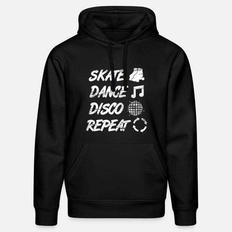 Rollschuh Disco - Stanley/Stella Unisex Bio-Hoodie DRUMMER  - Schwarz