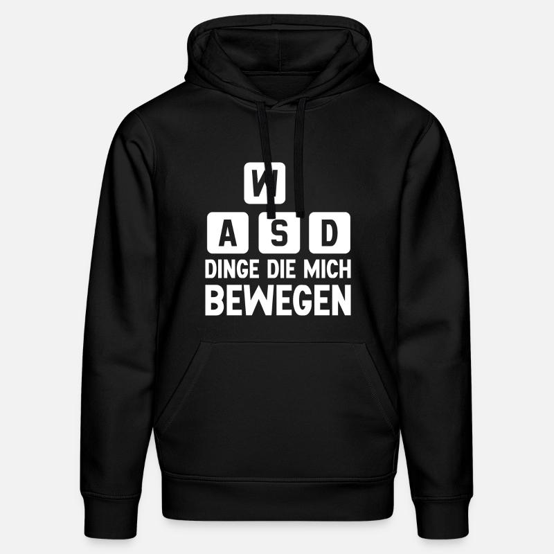 WASD - Dinge die mich bewegen - Stanley/Stella Unisex Bio-Hoodie DRUMMER - Schwarz