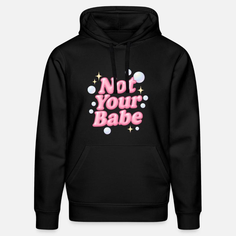 Not Your Babe / Design Y2K - Sweat à capuche bio DRUMMER Stanley/Stella Unisexe - noir