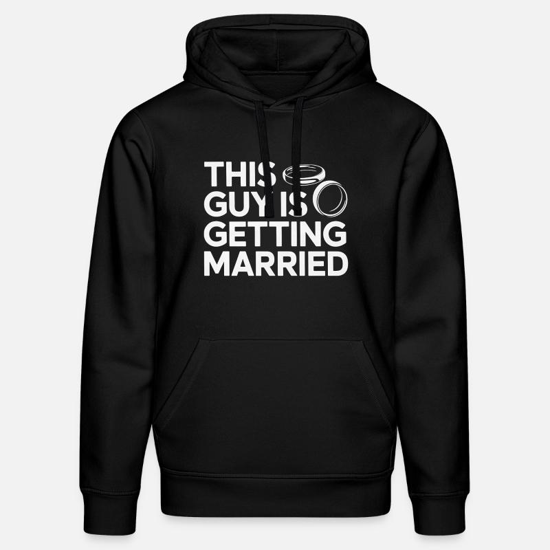 This Guy Is Getting Married - Stanley/Stella DRUMMER Unisex Organic Hoodie - black