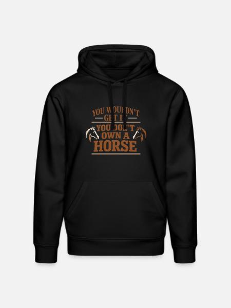 Horse People Equestrian Identity Barn - Stanley/Stella DRUMMER Unisex Organic Hoodie - black