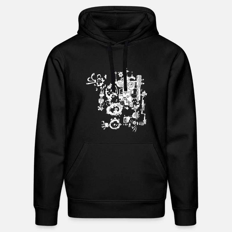 Rouillée - Sweat à capuche bio DRUMMER Stanley/Stella Unisexe - noir