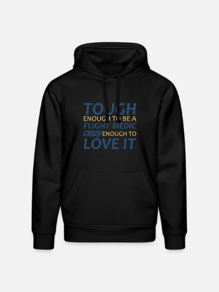 Flight Paramedic Crazy air rescue - Stanley/Stella DRUMMER Unisex Organic Hoodie - black