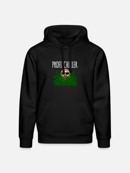 Profi Chiller Faultier Cannabis - Stanley/Stella Unisex Bio-Hoodie DRUMMER  - Schwarz